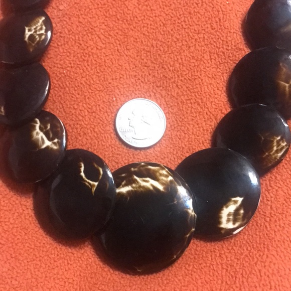 Tibetan Statement flat beaded necklace - Picture 5 of 5